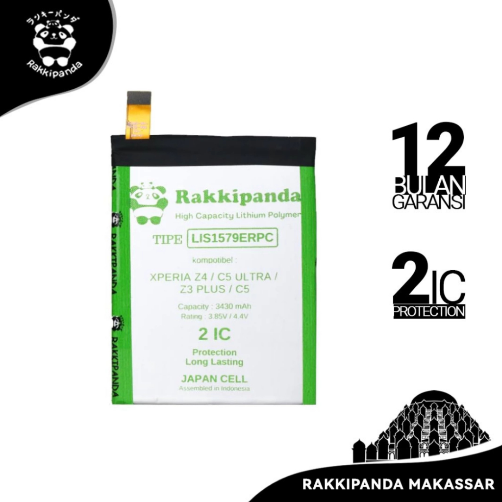 Baterai HP Rakkipanda LIS1579ERPC Xperia Z4 / C5 Ultra / Z3 Plus / C5  Bergaransi Battery