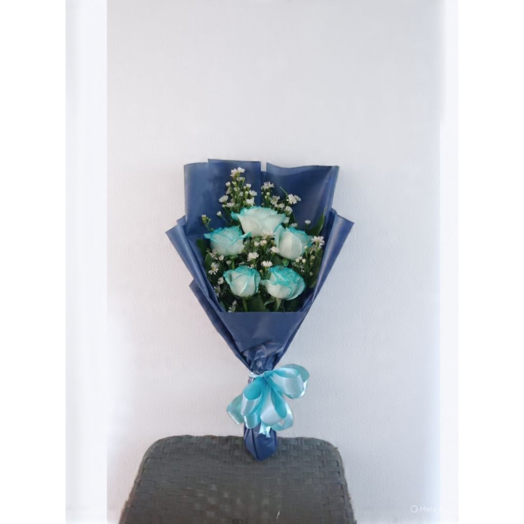 buket bunga mawar biru asli buket hari ibu hari ayah
