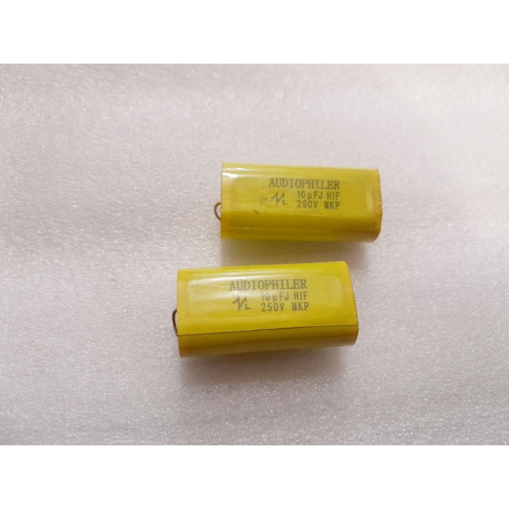 Kapasitor Audiophiller Mkp 10 uf 250v 225 250volt Kuningan MKP 106uf 250VOLT