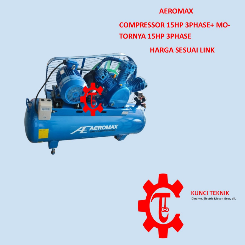 AEROMAX COMPRESSOR 15HP WITH MOTOR INDUCTION 15HP 3PHASE