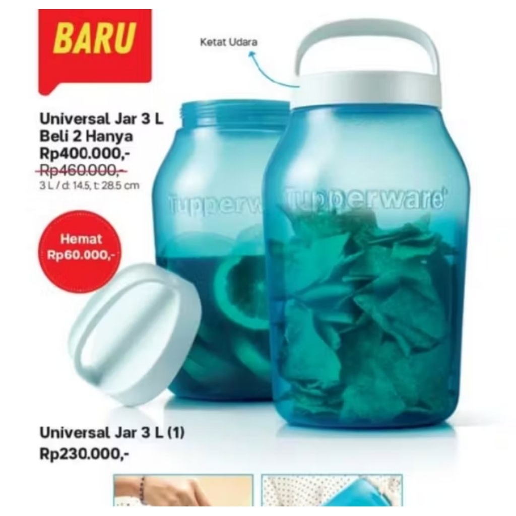 Universal jar Tupperware