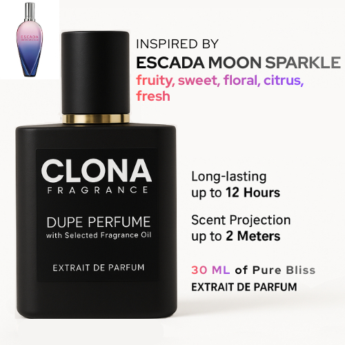 Extrait Parfum Escada Moon Sparkle - Dupe Inspired Perfume Clona Fragrance"