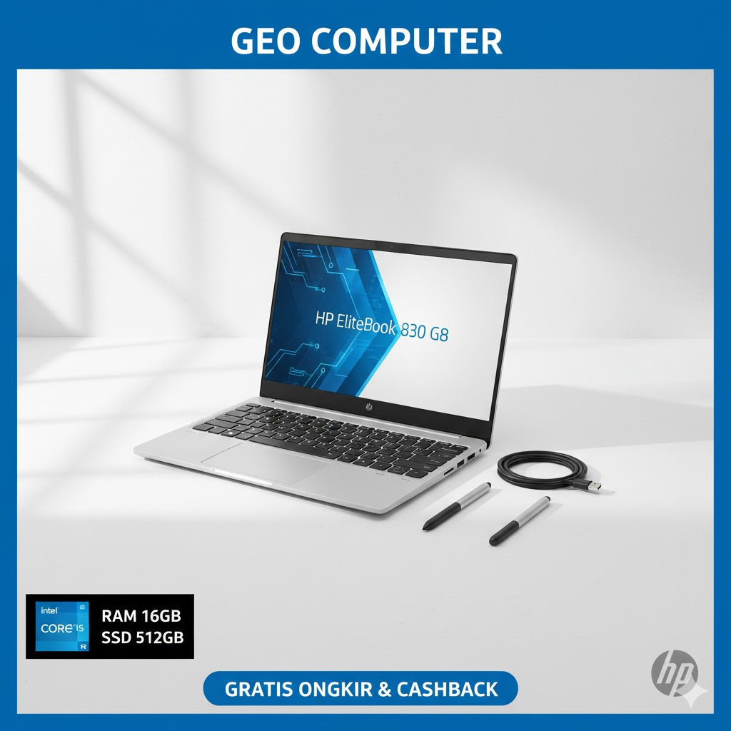 HP EliteBook 830 G7/G8 Intel Core i5-11Gen/Intel Iris Xe Graphics/Laptop Super Mewah