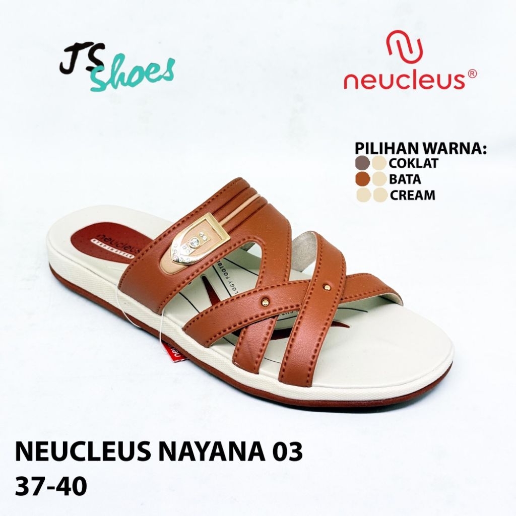 NEUCLEUS NAYANA 03 - SANDAL SLOP CASUAL WANITA DEWASA MERK NEUCLEUS ORIGINAL