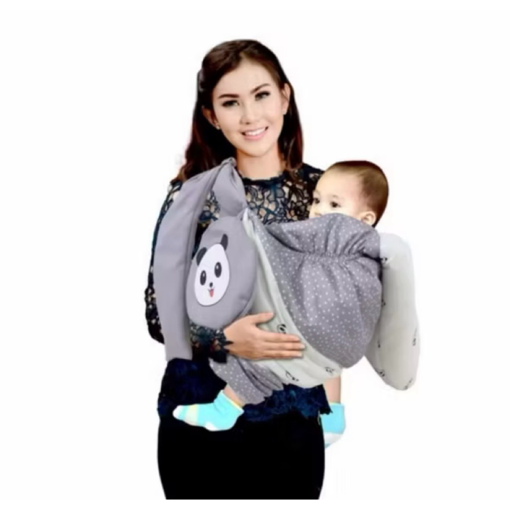 Gendongan Omiland motif panda (preloved)