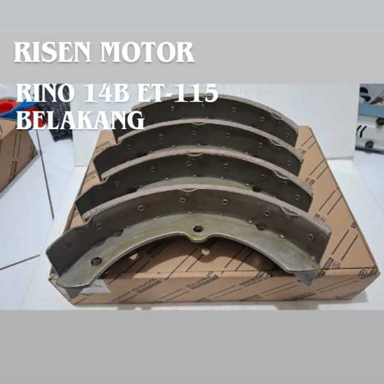 BRAKE SHOE REAR RINO 14B ET115 KAMPAS REM BELAKANG RINO 14B ET115 04495-25030