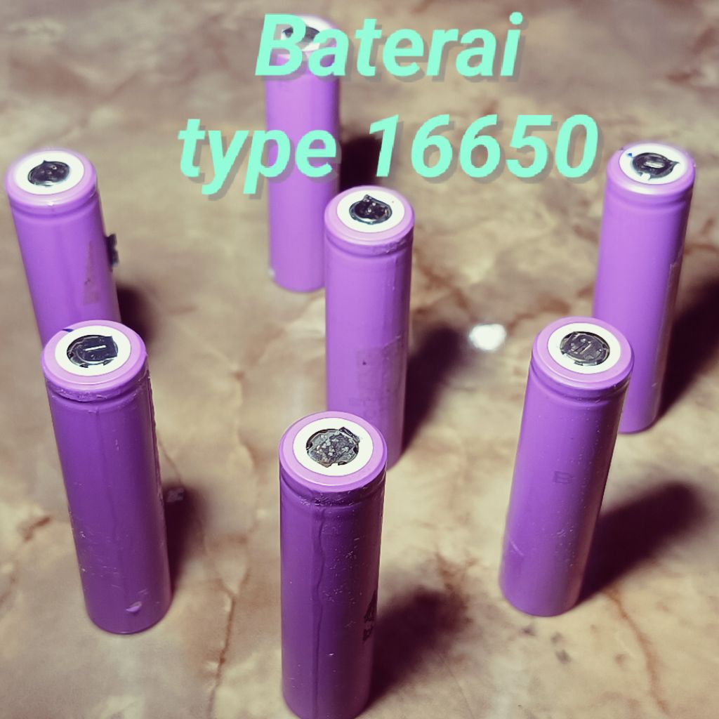Baterai 16650 Bekas laptop