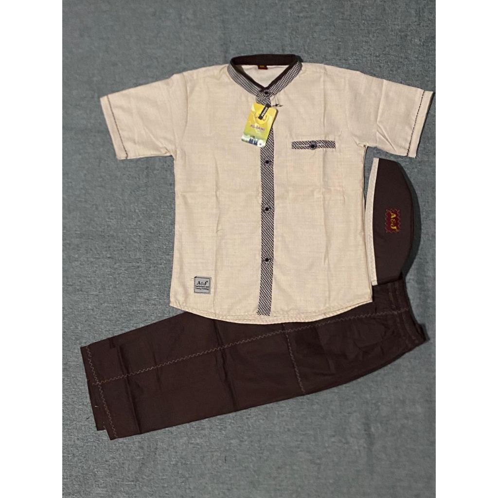 Baju koko anak laki-laki A&J lengan pendek