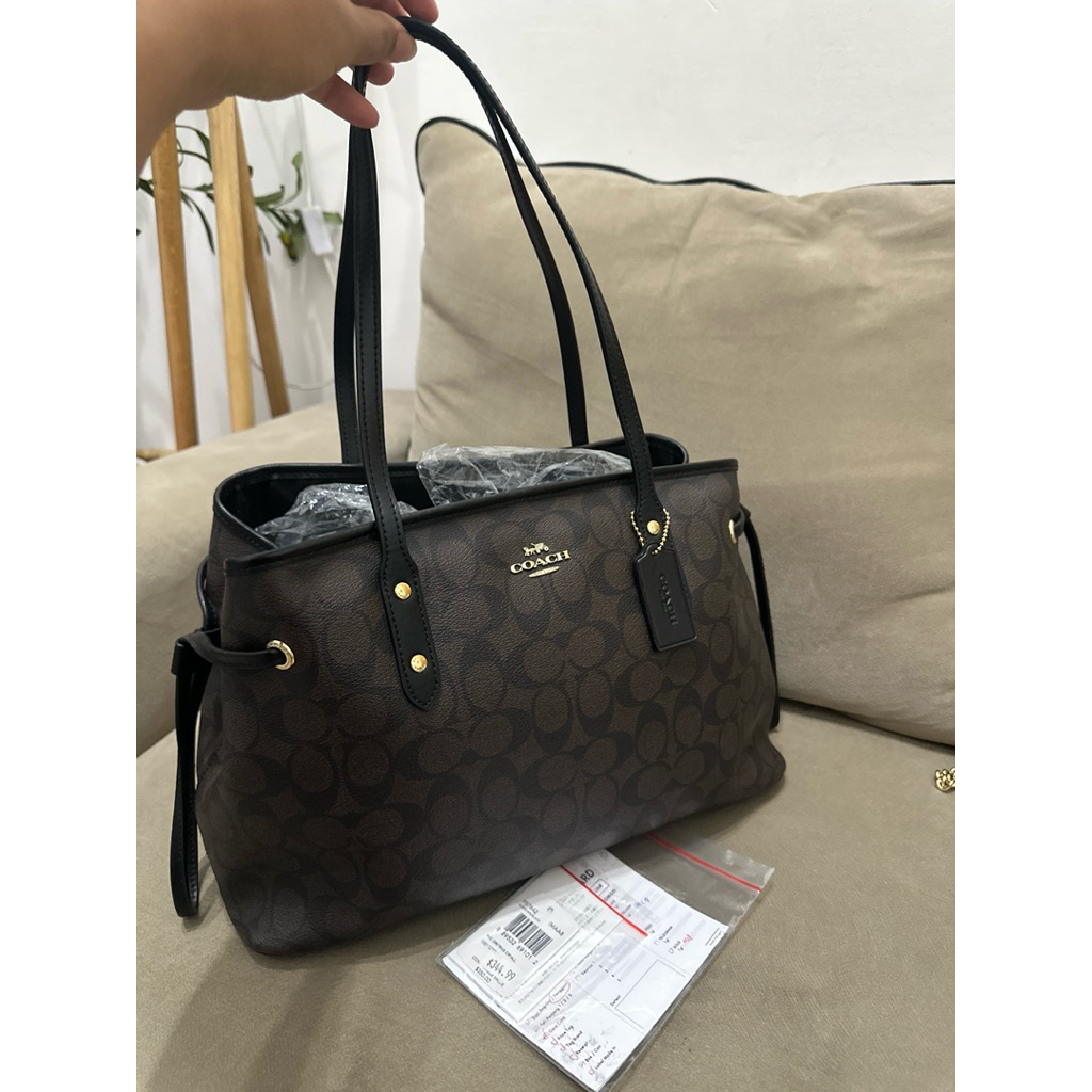 PRELOVED. Coach Drawstring Carryall