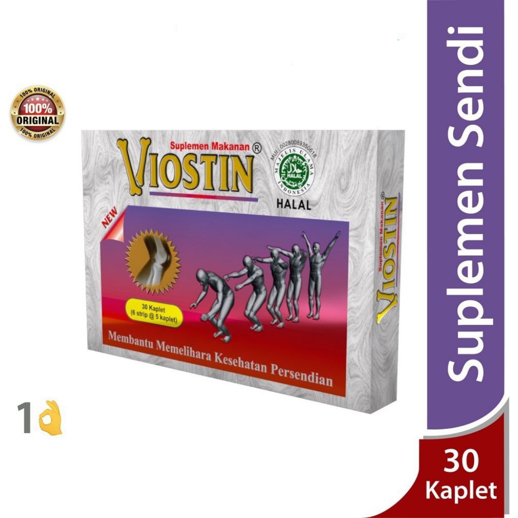 VIOSTIN KAPLET/VIOSTIN DS/SUPLEMENT TULANG/SENDI/SAKIT SENDI