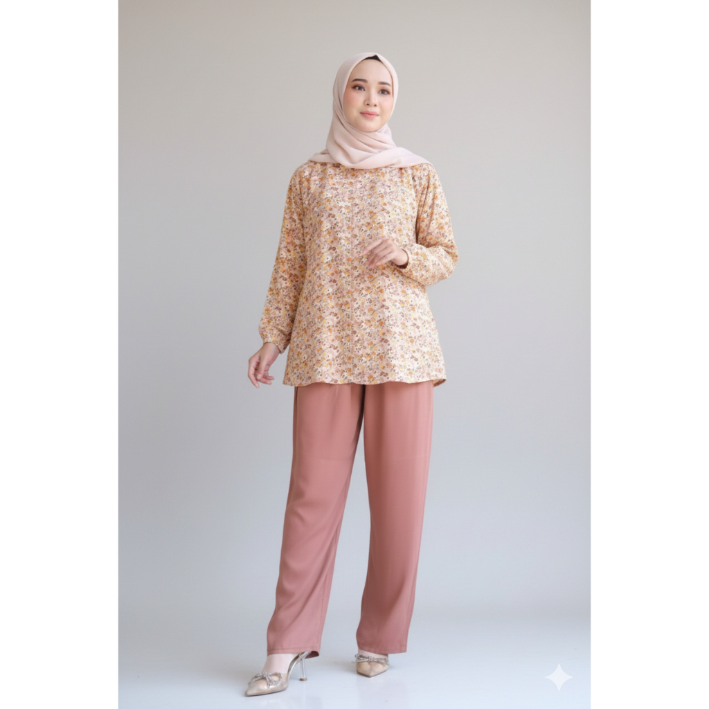 Setelan Rayon Motif aini modiste