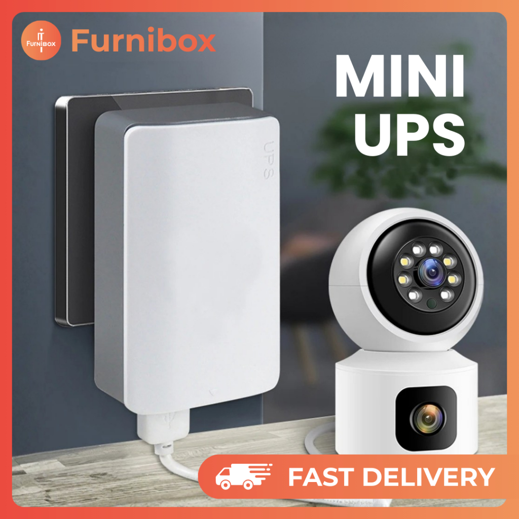 Portable Mini UPS  Adaptor UPS Backup CCTV Router Alarm