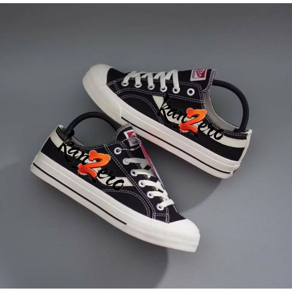 FREE KAOSKAKI DAN BOX ukuran 36-43 sepatu anak laki laki perempuan sepatu ventela hitam putih sepatu