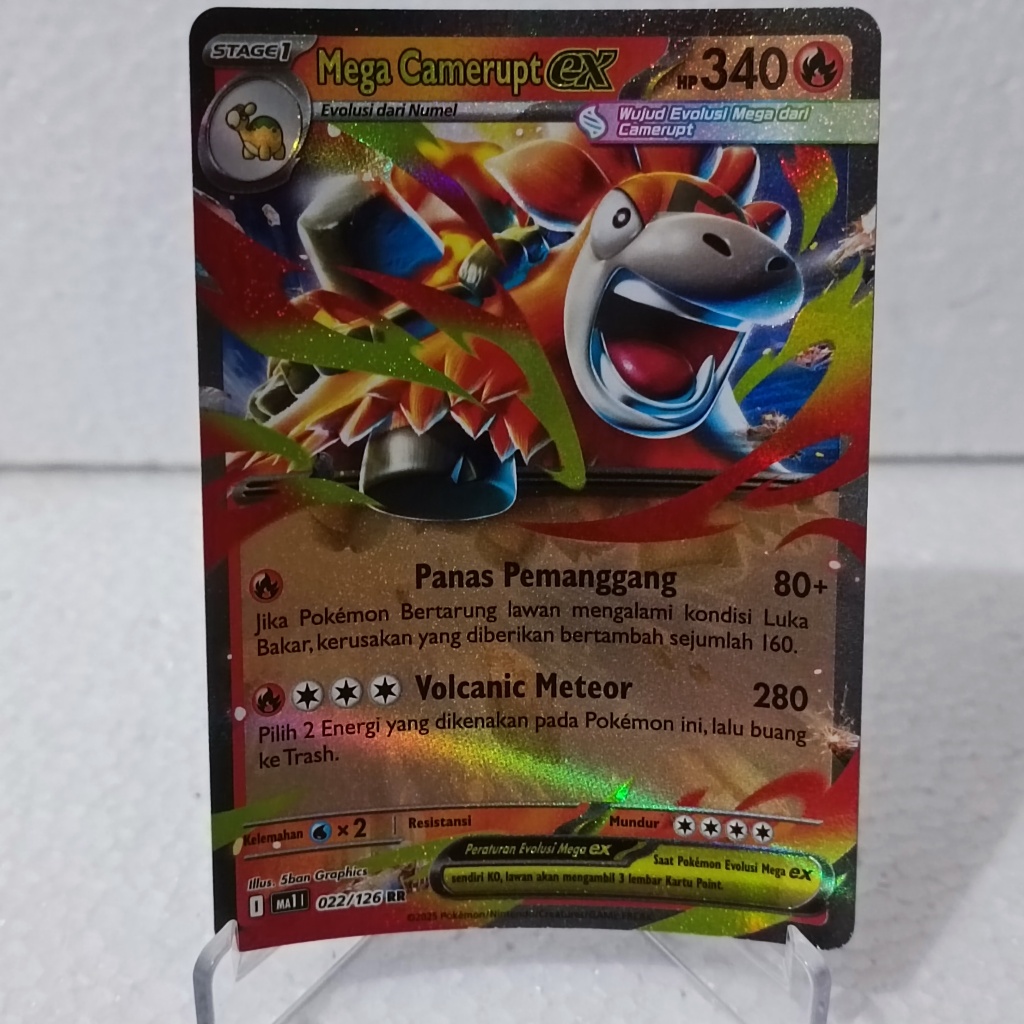 Pokémon TCG Indonesia Mega Camerupt EX  MA1-022  (RR)