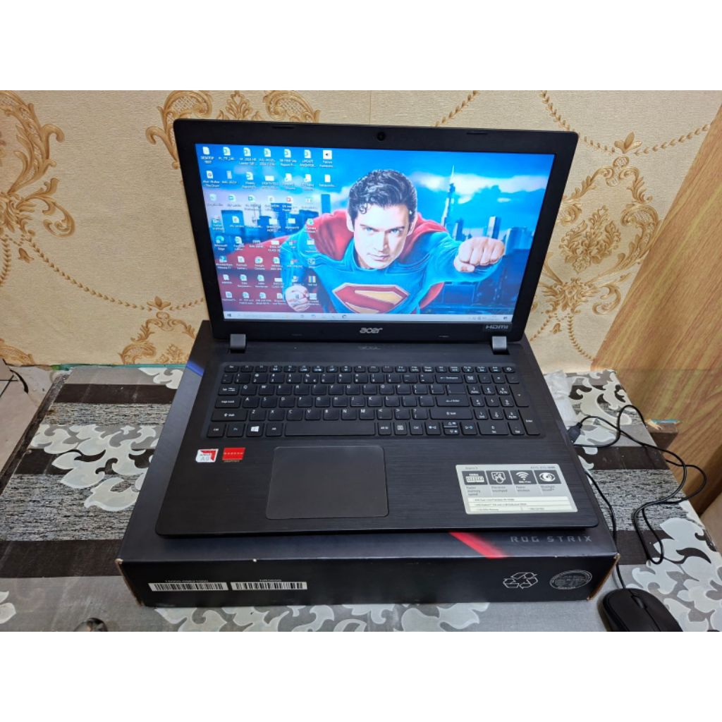 LAPTOP ACER ASPIRE A315-21G -AMD A9-9420e (2cpus)-RAM 12GB SSD 128GB -SIAP PAKAI