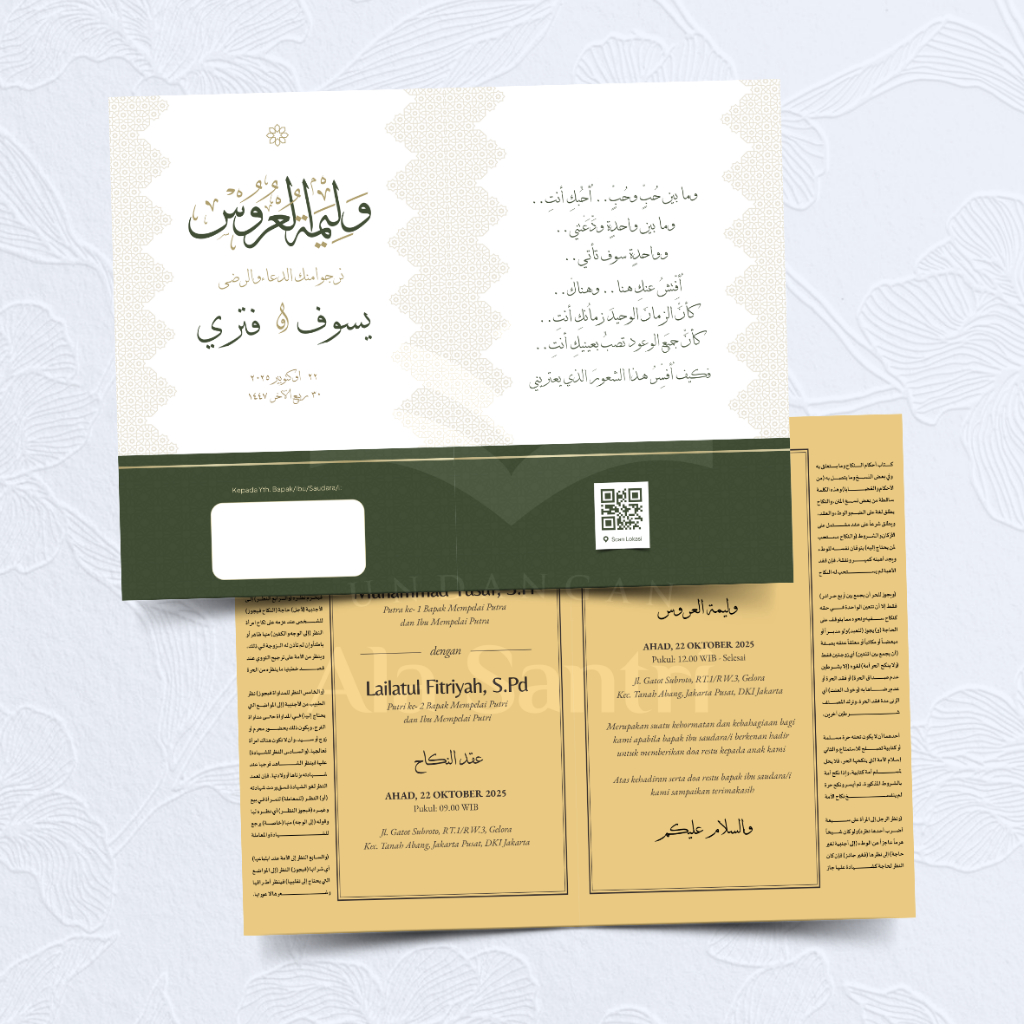 Undangan Pernikahan Santri - Undangan kitab kuning - Undangan Premium