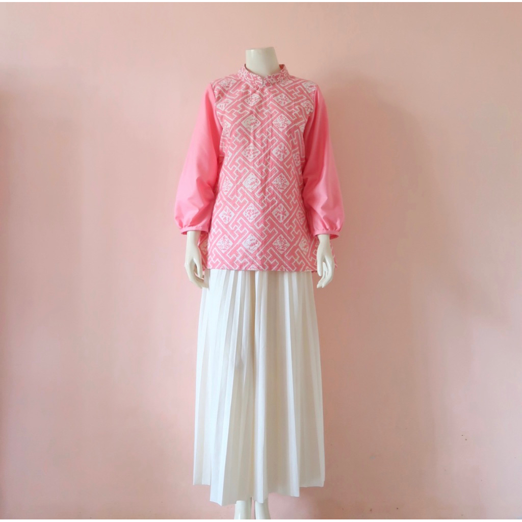 Blouse Riska || Lapisan Furing Tricot