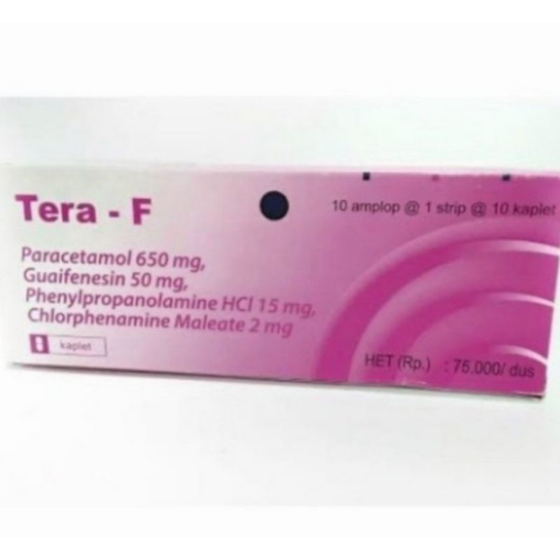 TERA-F Box isi 100 Kaplet-Obat Batuk & Pilek / Tera F Tablet