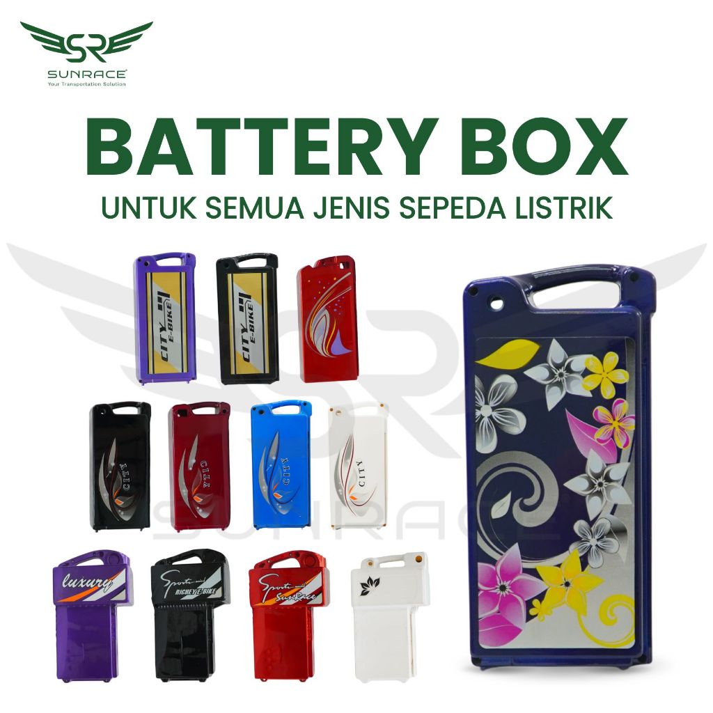 BATTERY BOX / BOX BATERAI SEPEDA LISTRIK UNTUK BATERAI 36 VOLT DAN 48 VOLT
