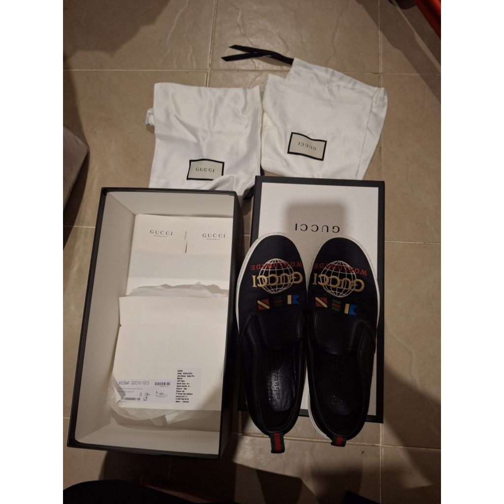 Sepatu Slip On Gucci Original