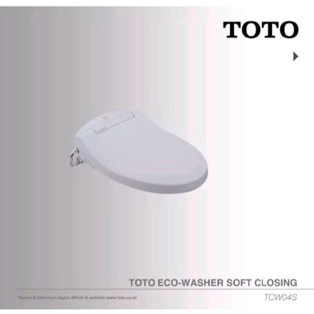 set cover ECO-washer TOTO TCW04SL / tutup dudukan kloset TOTO (bekas)