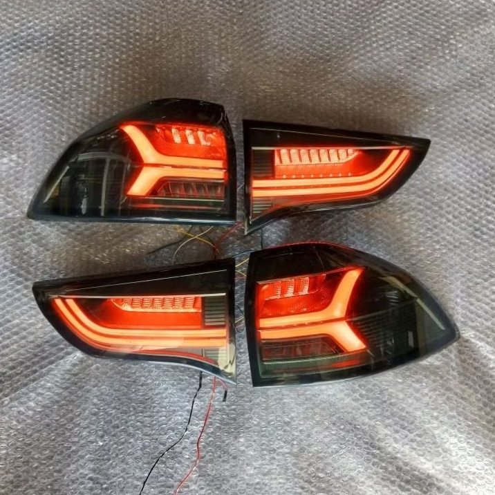 stoplamp lampu belakang mitsubishi pajero sport 2008 2015 sekuantian led variasi smoke