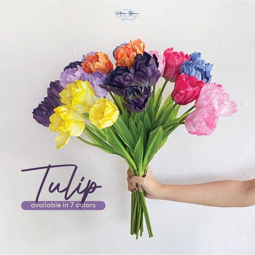 bunga tulip artificial/Bunga Tulip Hias/Bunga Tulip Plastik/Bunga Dekorasi