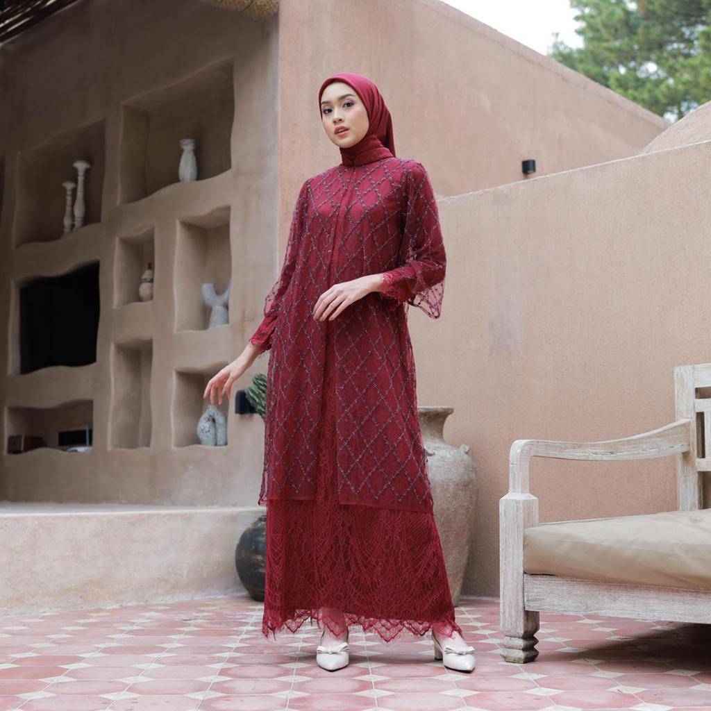 ETTRA DRESS Gamis D-405 Nesty Collection - Gamis Muslimah Wudhu Friendly, Dress Muslimah, Dress/Gami