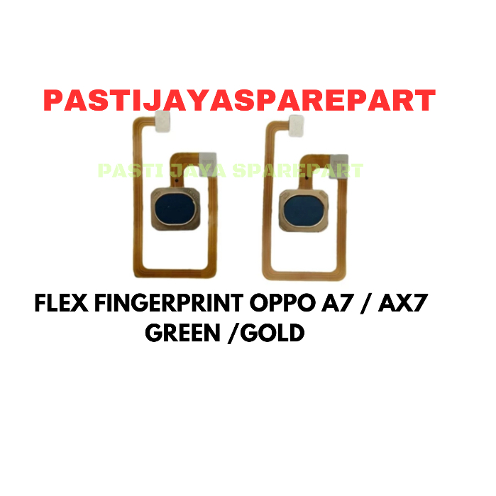 FLEX FINGERPRINT OPPO A7 / AX7  GREEN /GOLD