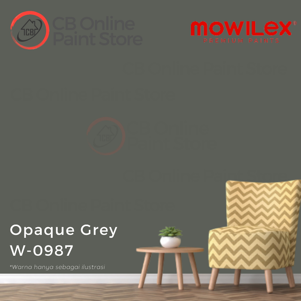 CAT TEMBOK MOWILEX - OPAQUE GREY W-0987 - LITER