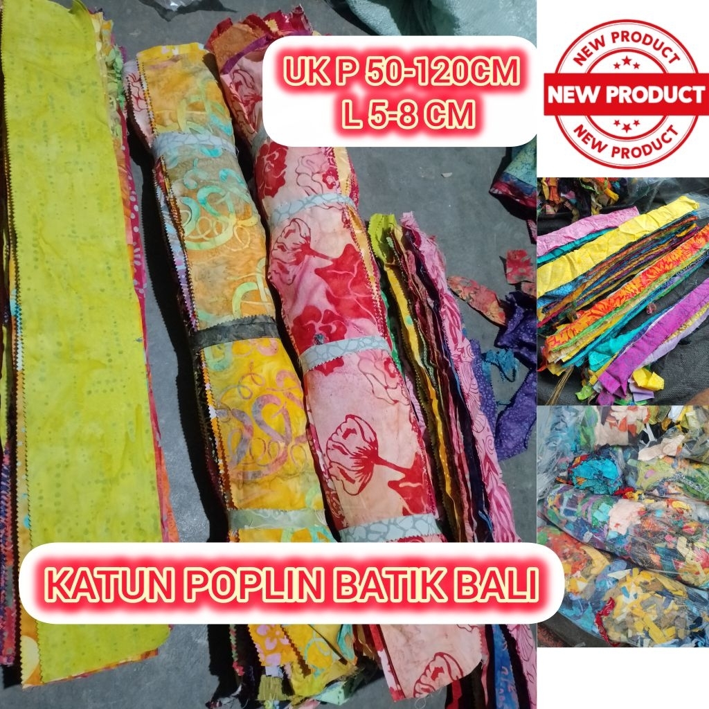 KAIN PERCA KATUN POPLIN BATIK BALI KILOAN| cocok untuk kerajinan crafter homemade dompet gantungan k