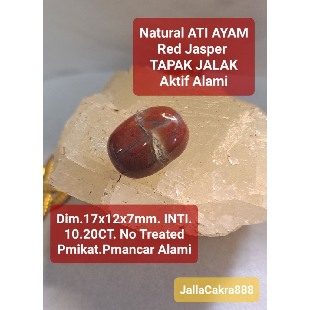 Natural  Ati Ayam Red Jasper Tapak Jalak Aktif Alami | Batu Natural Alam Bo0ster | Batu Alam