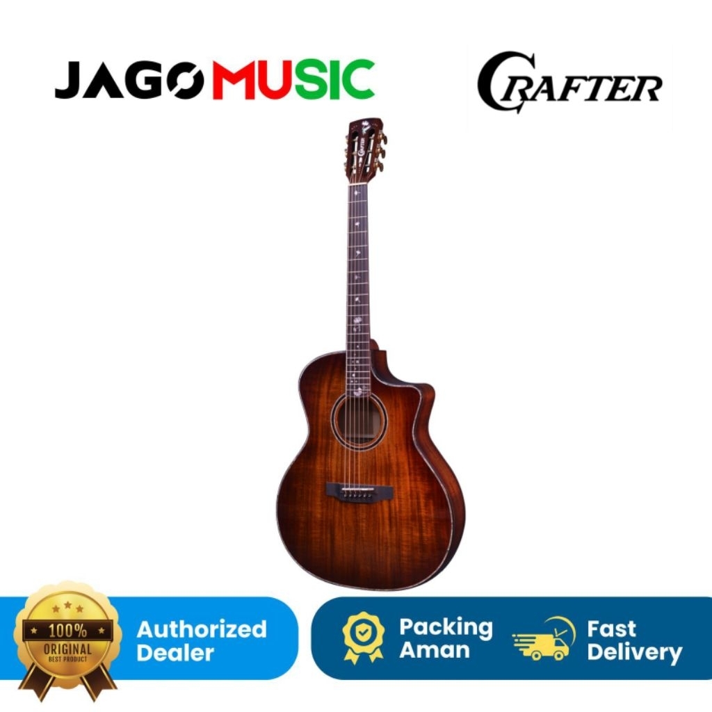 Crafter MIND G-2500CE ALK DL GCE
Premium Grand Auditorium Electro Acoustic All Acacia Gitar Crafter 