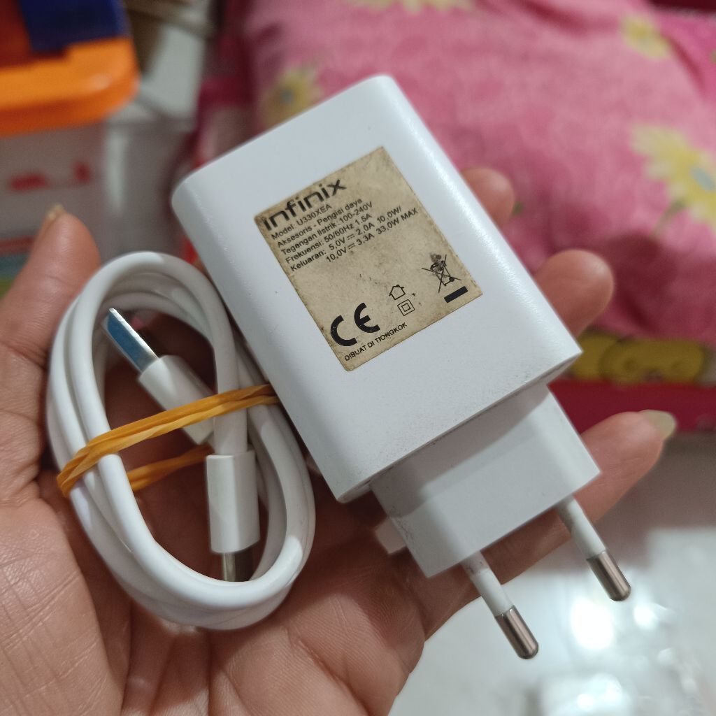charger infinix 33 watt original asli copotan bawaan HP