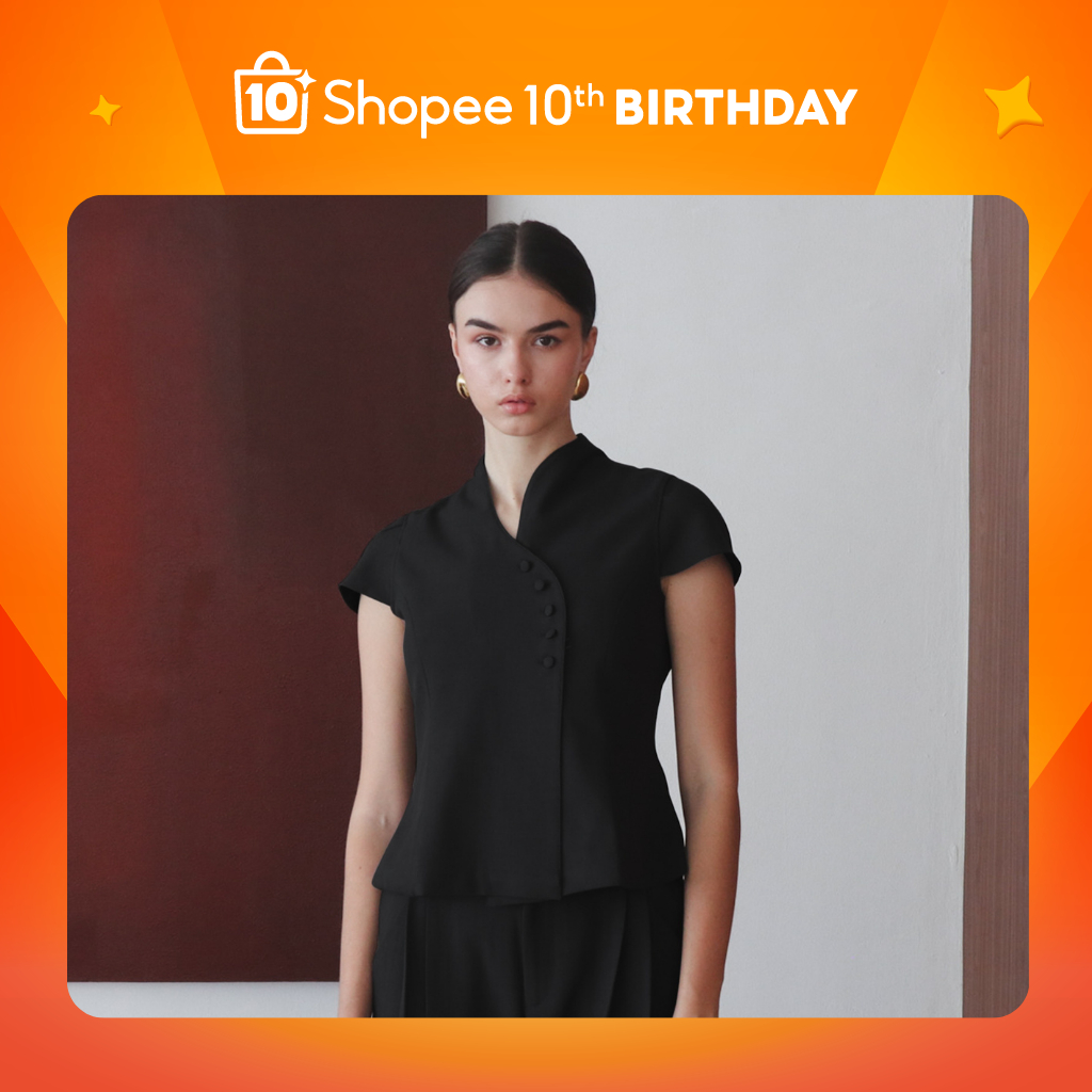 [ Shopee Special 10th Birthday ] MORNINGSOL Cala Sleeved Blouse I Atasan Wanita