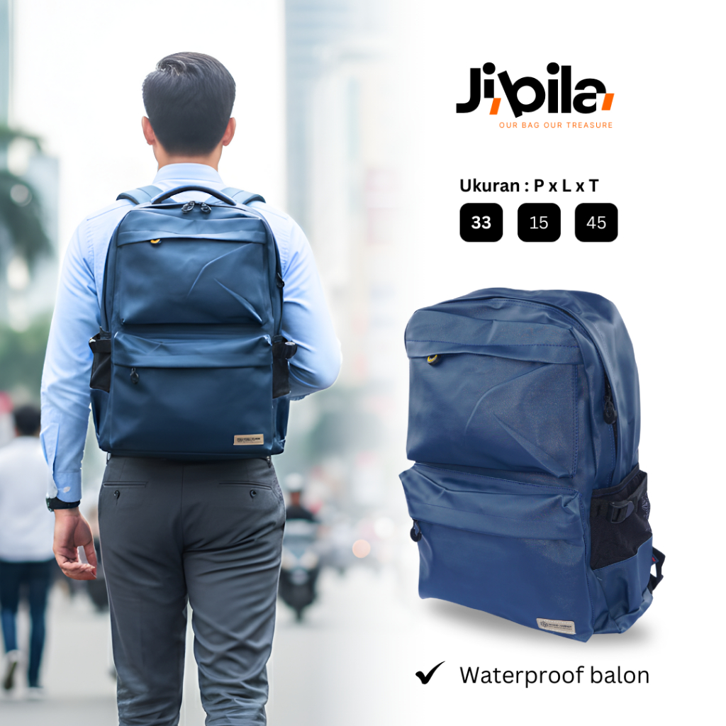tas ransel pria second journey waterproof ransel laptop