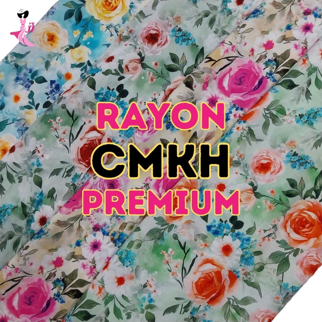 [CMKH] Rayon viscose premium / rayon viscose kembang / rayon viscose / kain viscose gamis / kain ray