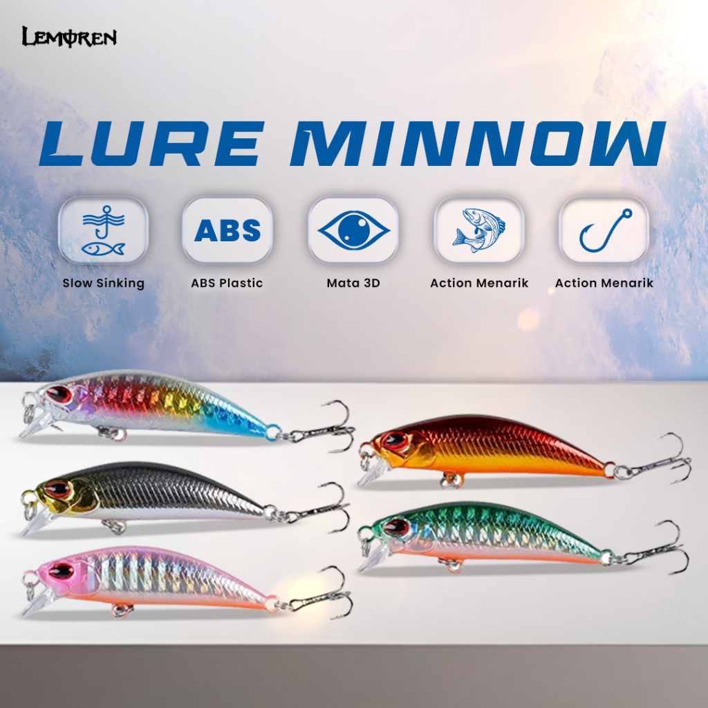 Umpan Minnow Sinking 5g/5cm Lure Minnow UL MN198