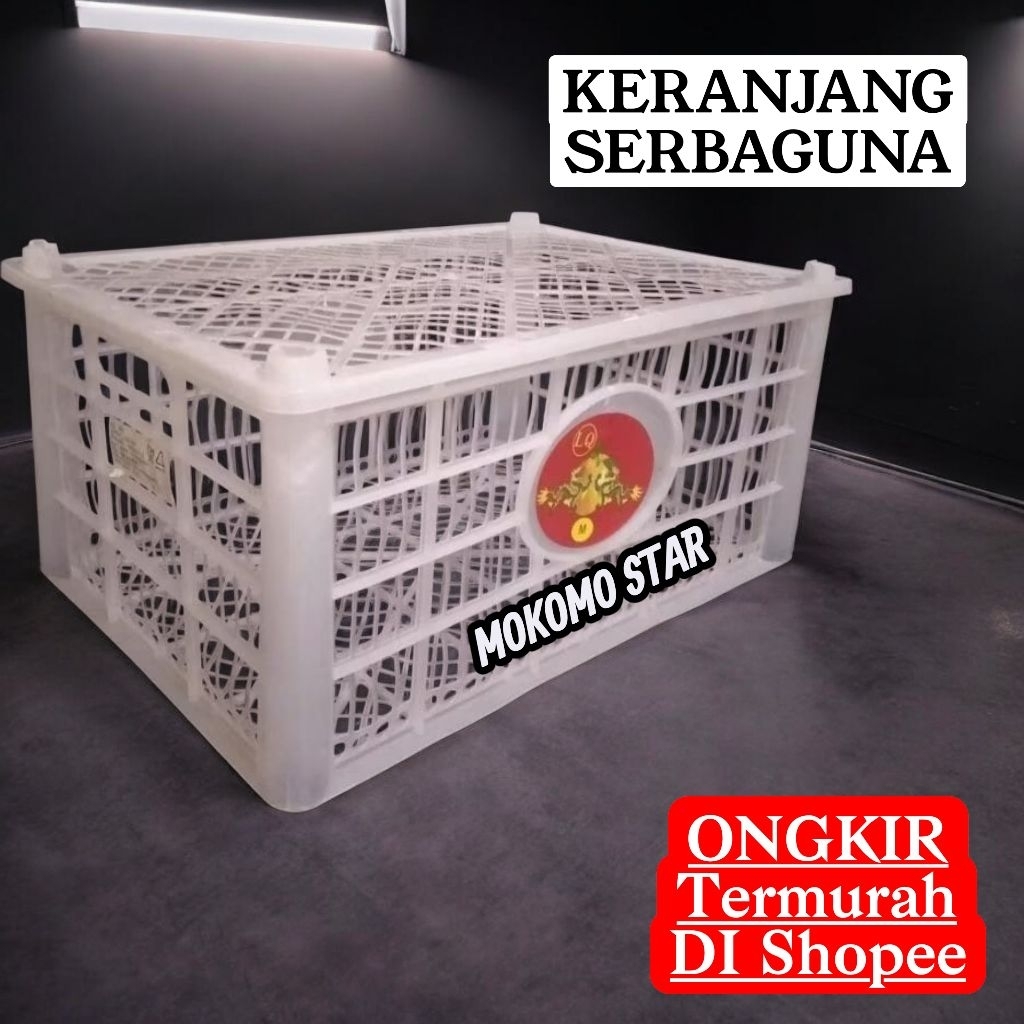 Keranjang Buah SERBAGUNA Plastik + Tutup