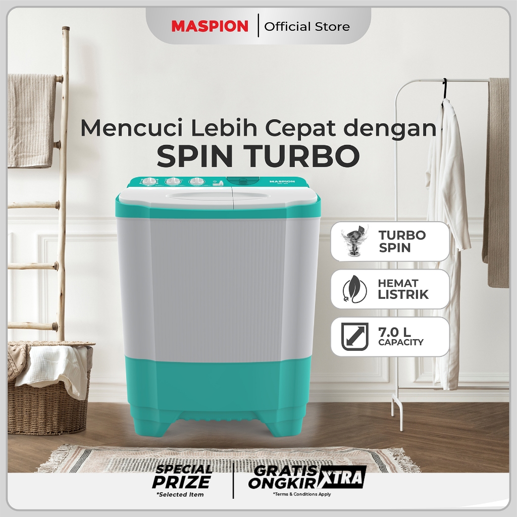 Maspion Mesin Cuci 2 Tabung 7 Kg MMC-9971