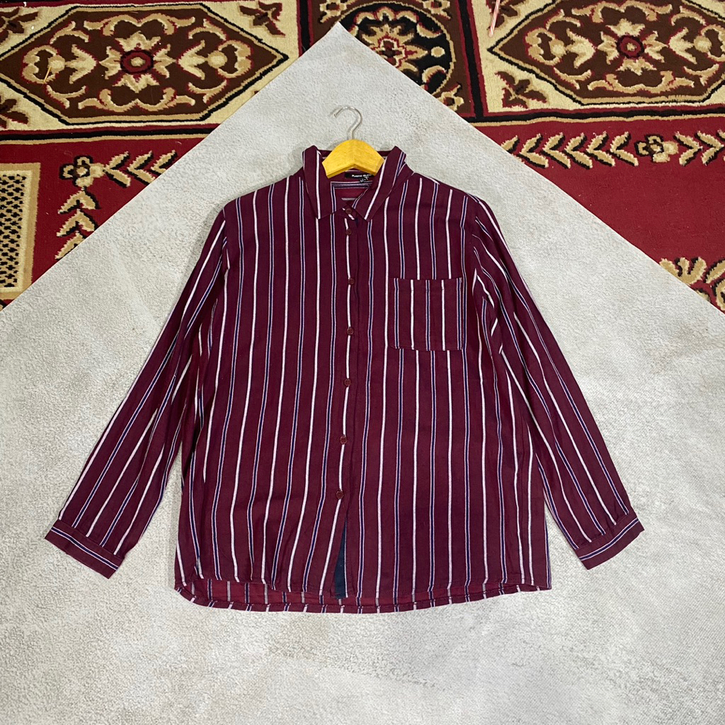 KEMEJA STRIP PLASTIC ISLAND