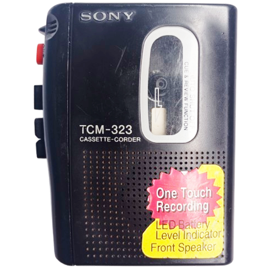 audio - WALKMAN SONY TCM-323 CASSETTE RECORDER PLAYER - pemutar kaset pita dan rekam