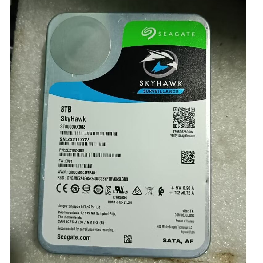 HARDISK Seagate 8TB Skyhawk PCdan CCTV