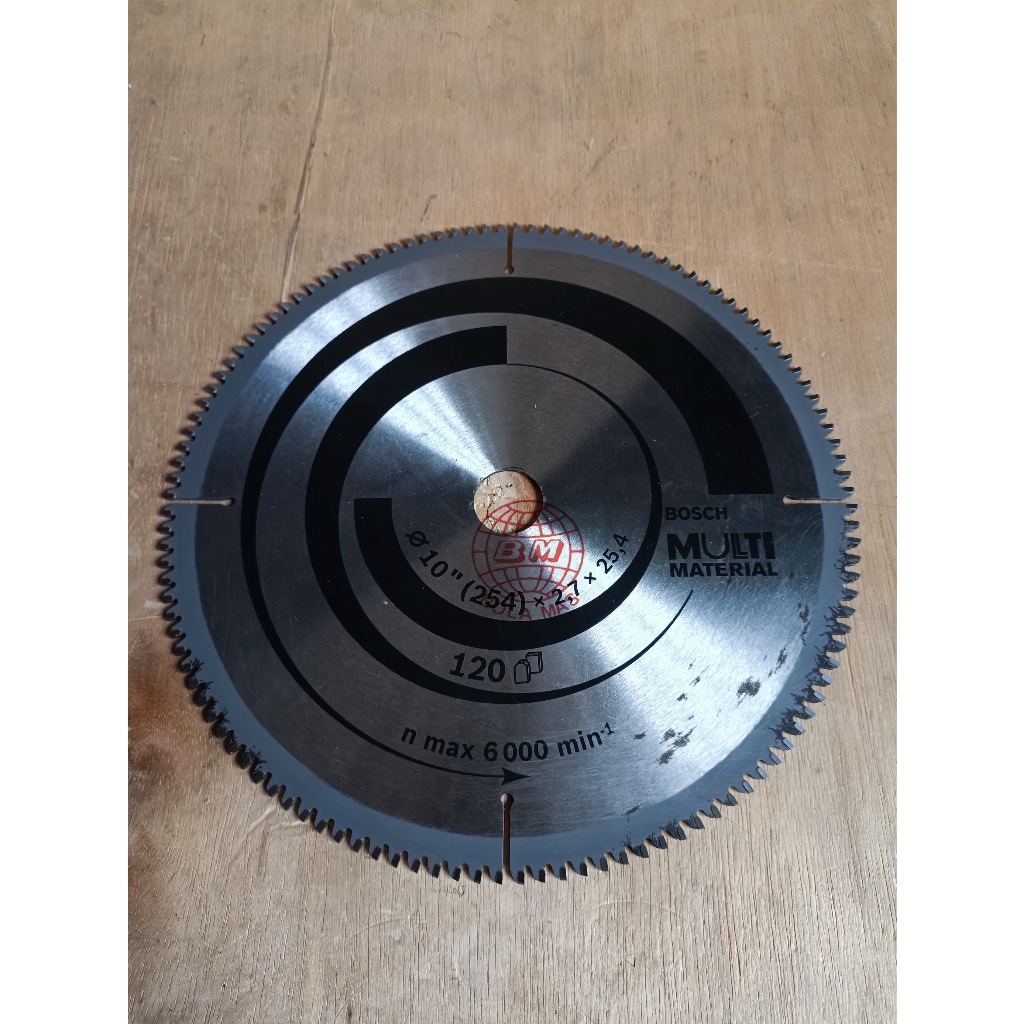 BOSCH Circular Saw Blade 10" 100T Tanpa Dus/ Mata Circular Aluminium