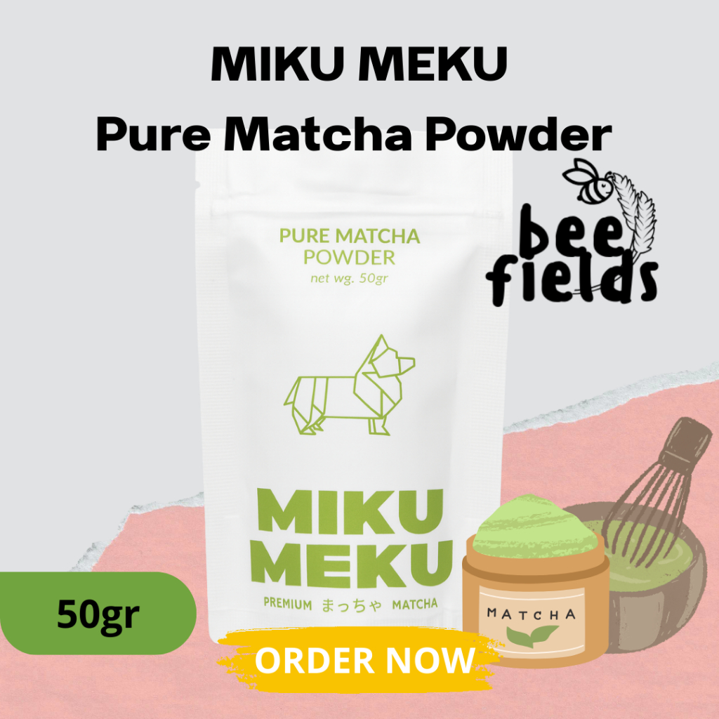 MIKU MEKU - Pure Matcha Powder 50gr - 100% Pure Japanese Matcha Powder