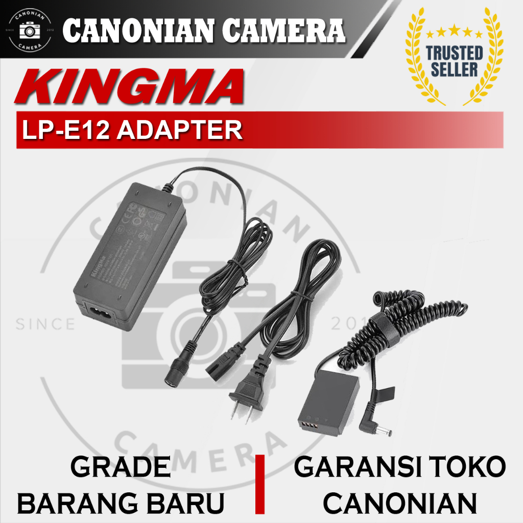 Baterai Battery Dummy Kingma LP-E12 Adapter