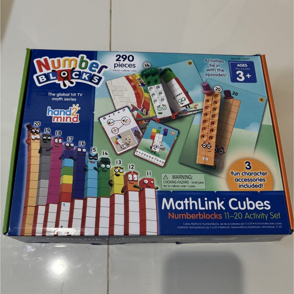 Hand2Mind Numberblocks 11-20 Activity Set — Mainan Edukasi Anak — ORIGINAL — Kondisi Second Mulus