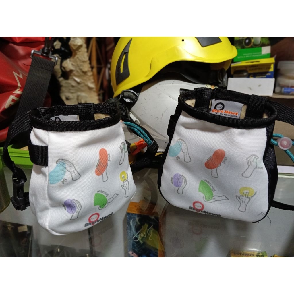 Chalkbag Tas Magnesium Canvas Cordura Tas Panjat Tebing Co