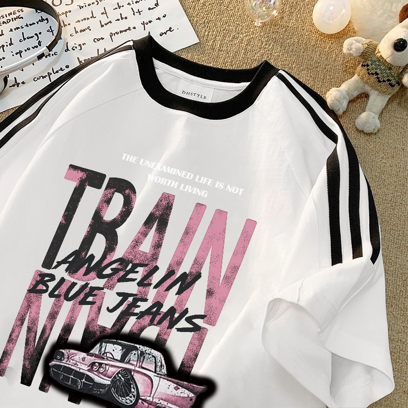 [COD] Fastfash Kaos Pria Distro Original 100% Gaya retro Amerika Angel in Blue Jeans Mobil Baju Over