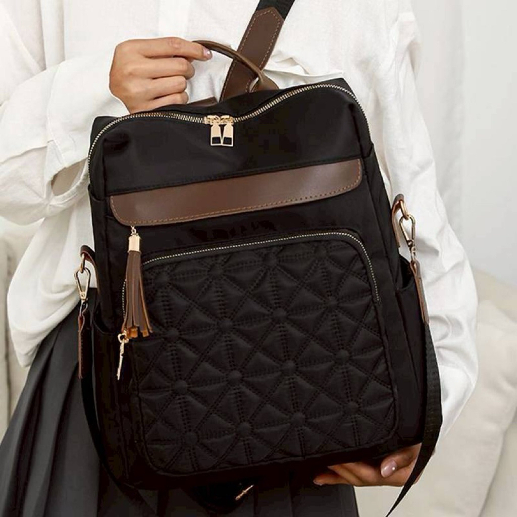 Tas ransel wanita multifungsi dua model ransel dan tas jinjing stylish anti air tas ransel anti air